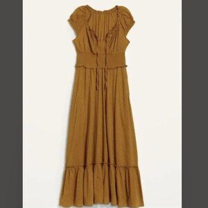 NWT Old Navy Caramel Swiss Dot Dress size 4x